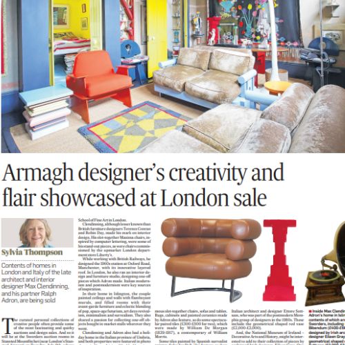 Armagh designer’s creativity and flair showcased at London sale